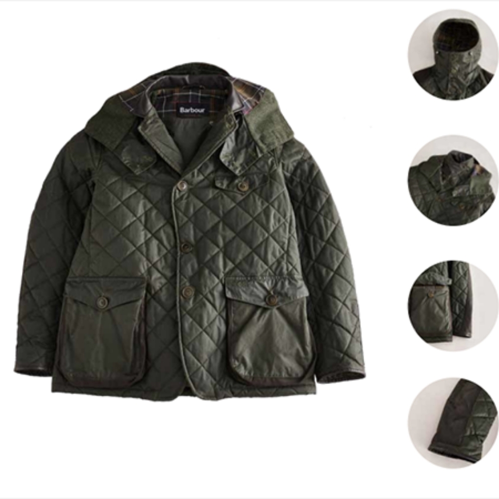 Barbour x TO KI TO Driving Quilted Waxed Jacket